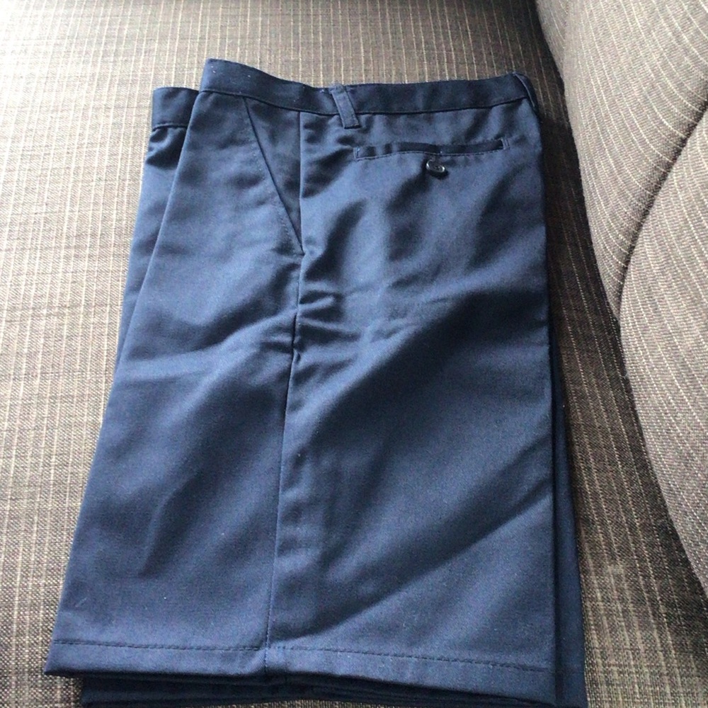 UNIF Dark Blue Flat Front Men's Shorts
